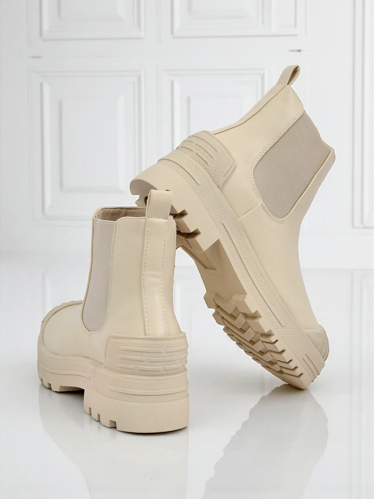 Amber Veil Platform Ankle Boots