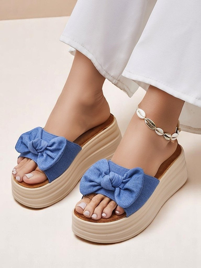 Royalfashion Women's platform slides Givan