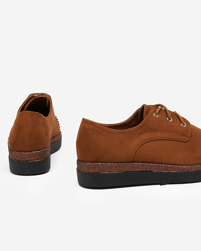Women's camel low shoes Rilly - Footwear
