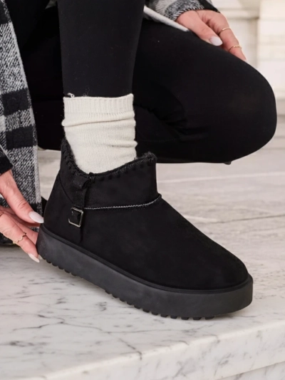 Royalfashion Īsfashion īsās sniega zābaki sievietēm Ewioz