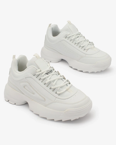 Royalfashion Белый Женские спортивные туфли на платформе Active Motion