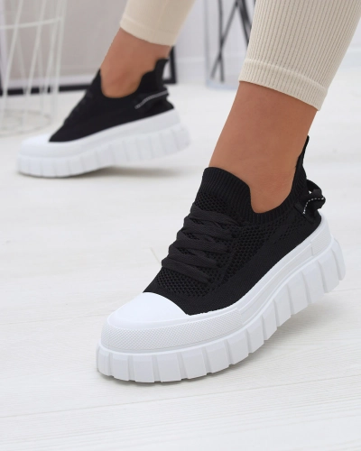 Women's sneakers in black color Juneasi - Footwear