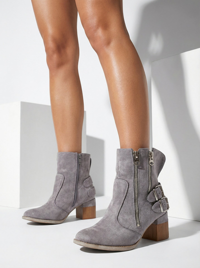 Royalfashion Decorated Zerta Heeled Booti