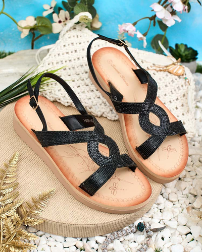Royalfashion Sieviešu sandales Elova Zirconia