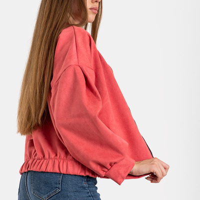 Розовая женская куртка