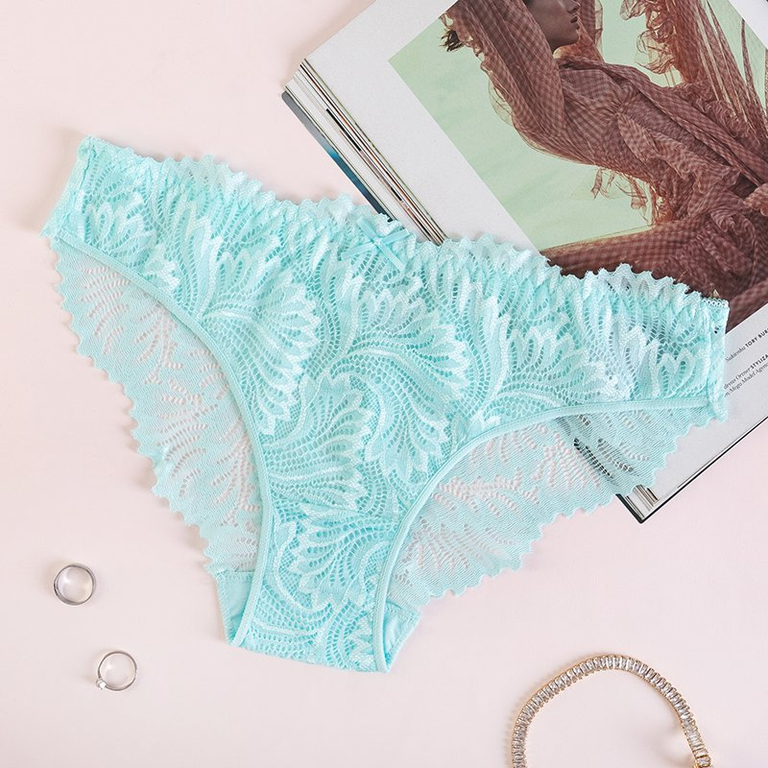 Women's mint lace panties - Underwear