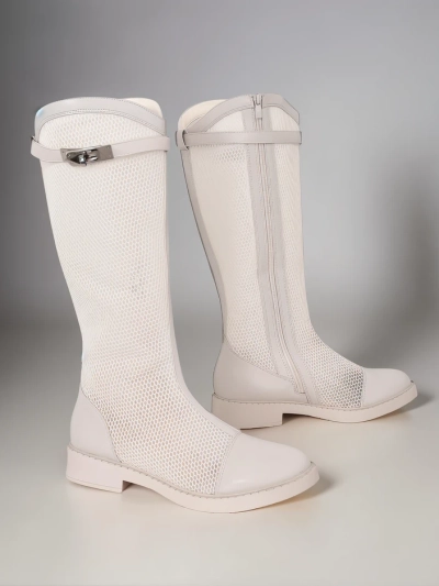 Royalfashion Augstākie perforētie sieviešu potīšu zābaki Ovittole