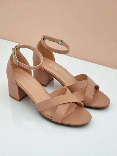 Royalfashion Sieviešu sandales ar zemu blokpapēdi Eleganza Strap