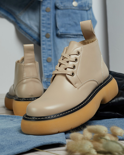 Женские сапоги бежевого цвета Tarraf- Footwear