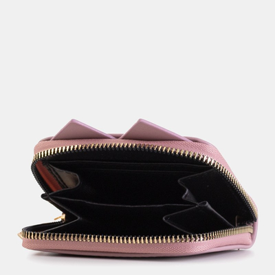 Small purple women's wallet with a cat's face - Wallet