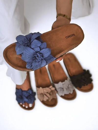 Royalfashion Women's sandals with flowers Foules