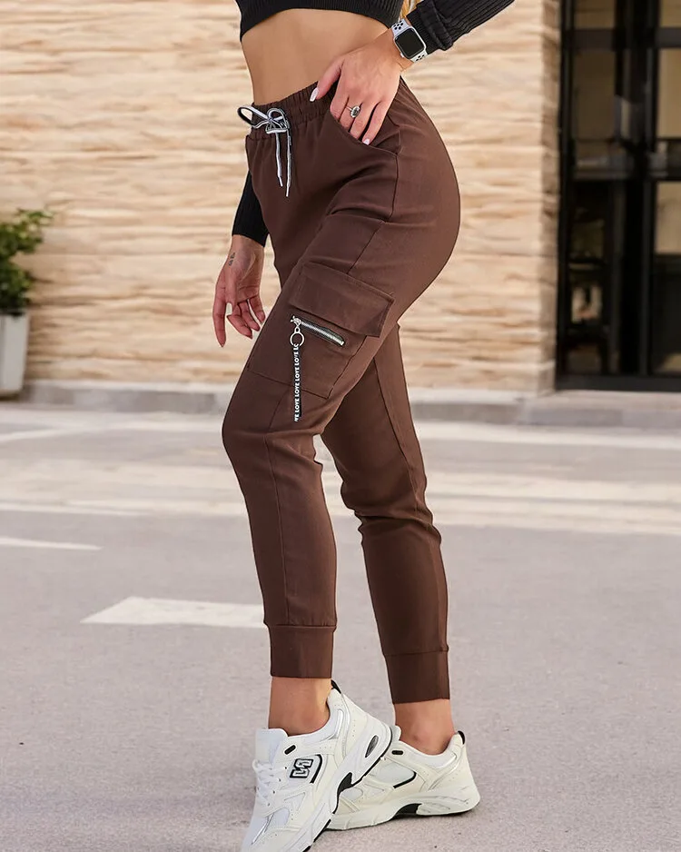 Royalfashion Sieviešu kokvilnas auduma kaujas bikses