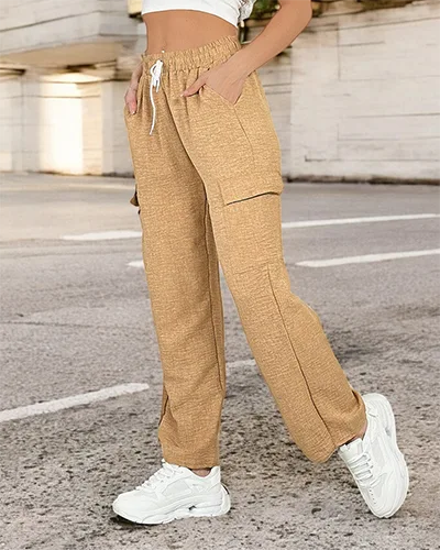 Royalfashion Women's wide pants with pockets