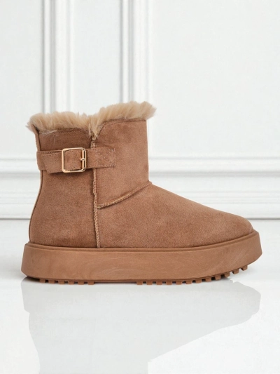 Royalfashion Women's Winter Crest Short Snow Boots