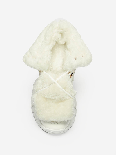 White women's sporty winter boots a'la trappers Mertika - Footwear