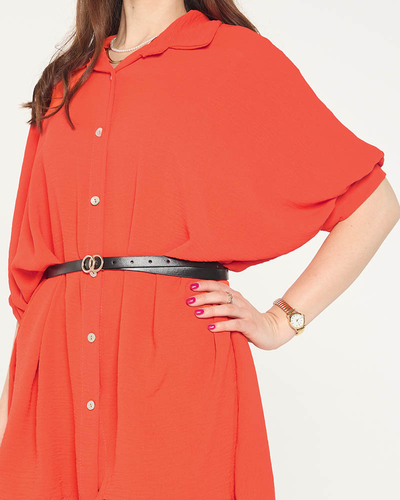 Orange women's tunic shirt - Clothing