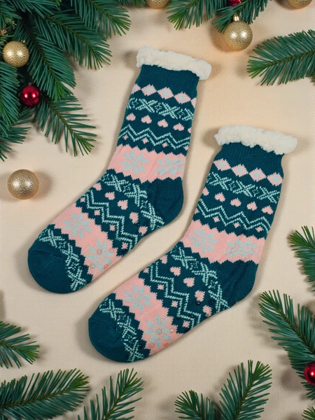 Lavish insulated Christmas women's socks WinterJoy