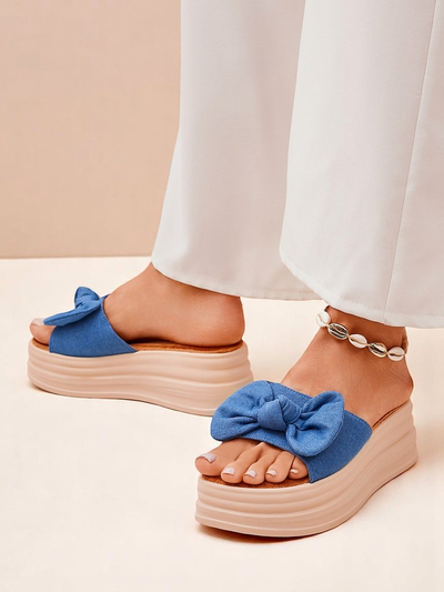 Royal Fashion Women's Platform Slides Givan