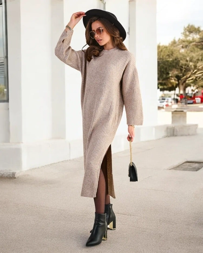 Royalfashion Women's long sweater dress