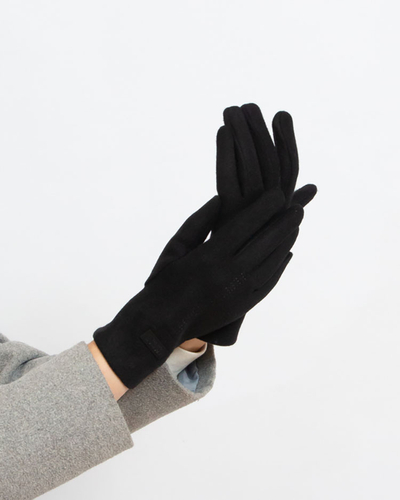 Royalfashion Black women's fabric gloves