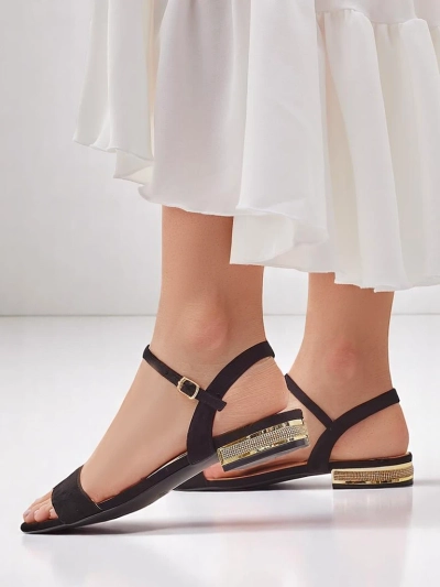 Royalfashion Women's sandals on a flat sole Aronies