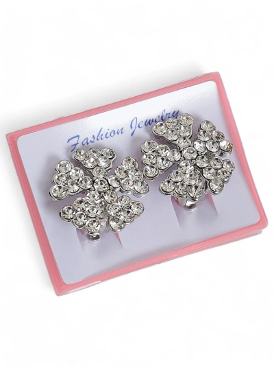 Royalfashion Women's Clip-on Zirconia Earrings