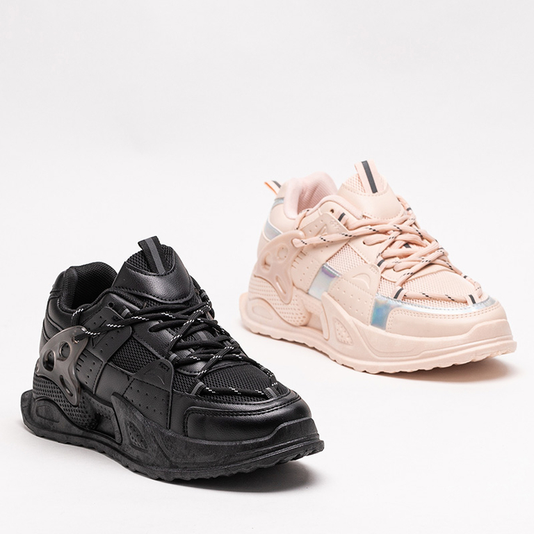 Black Toshian women's sports sneakers - Footwear