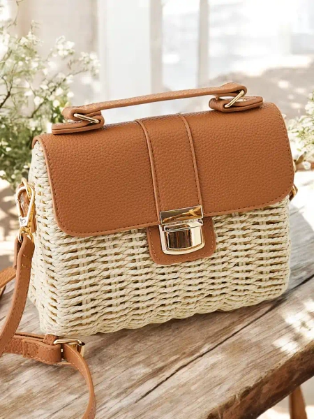 Royalfashion Small wicker handbag type trunk