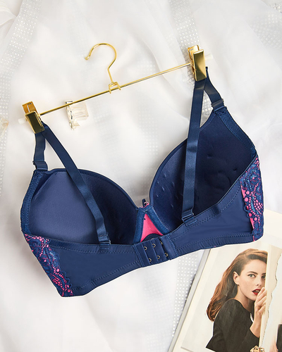 Royalfashion Women's bra decorated with lace