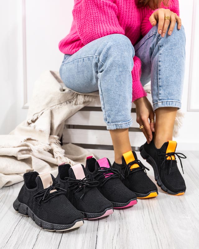 Black and pink women's sports shoes Bommgi - Footwear