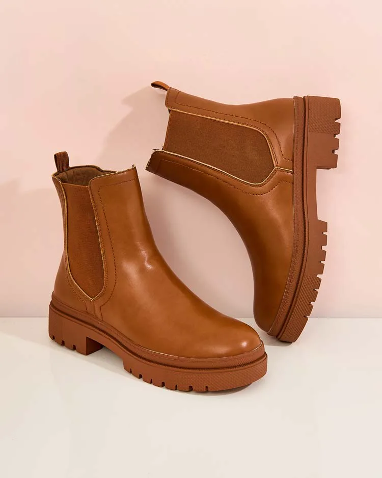 Royalfashion Sieviešu eko ādas zābaki Dovivas