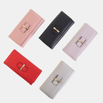 Sarkans liels sieviešu maks ar banti - Aksesuāri