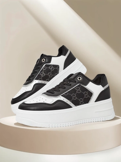 Royalfashion Women's platform sports sneakers Zezis