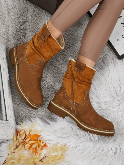 Wyższe botki kobiete eko suede Liora