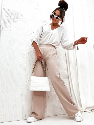 Royalfashion Women's wide fabric pants