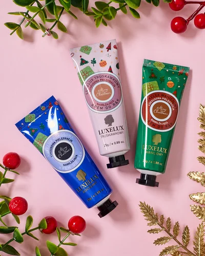 Luxelux Christmas hand cream set from the botanical essence series 25g