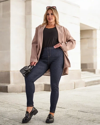 Royalfashion Women's Treggings PLUS SIZE Pants