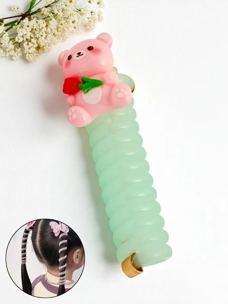 Royalfashion Matu gumija atsperes formā ar Teddy Twist lāci