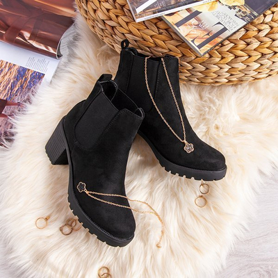 Black women's boots with a high heel from Brando - Footwear