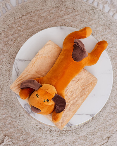 Royalfashion plīša rotaļlieta ar segu