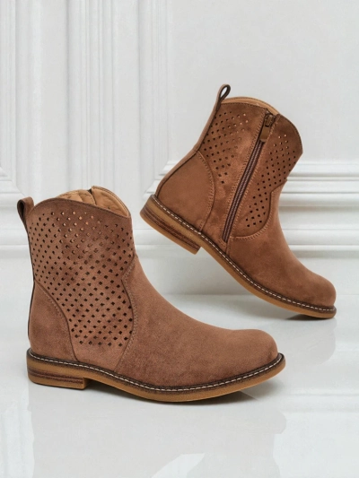 Royalfashion Women's Openwork Ankle Boots Toffas