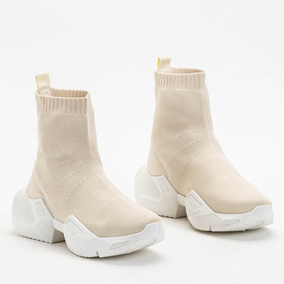 Beige Women's Gohi High Trainers - Footwear