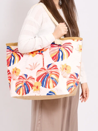 Royalfashion Large fabric bag with print