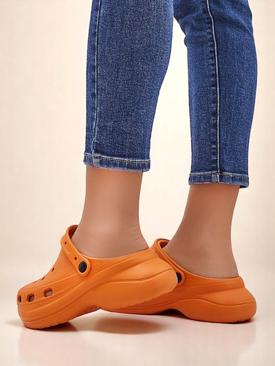 Royalfashion Sieviešu perforēti gumijas flip-flopi Dellosa