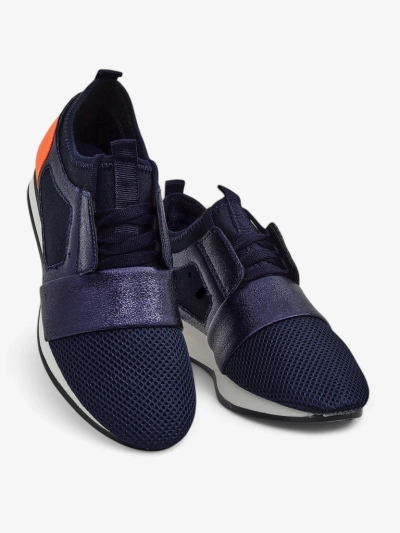 Vittoria Navy Blue Women's Ecological Leather Shoes