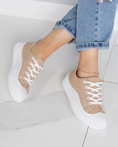Khaki women's sports shoes Kerisso sneakers - Footwear