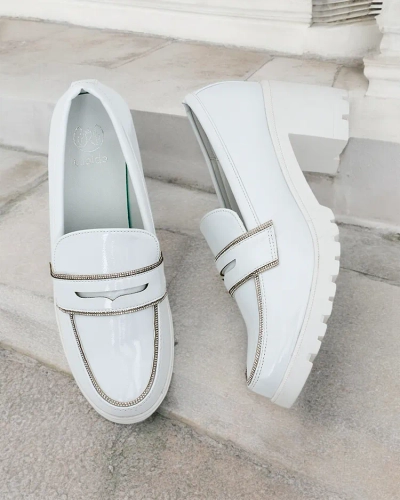 Royalfashion Women's patent leather loafers Befies