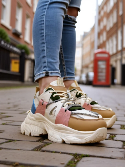 Royalfashion Sieviešu sneakeri uz biezāka zoles Reterri