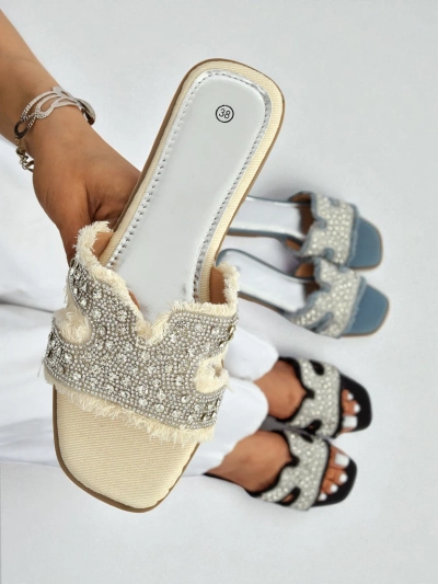 Royalfashion sieviešu sandales ar rhinestone CrystalEase