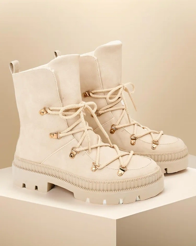 Женские зимние ботинки на шнуровке Royalfashion Lorii